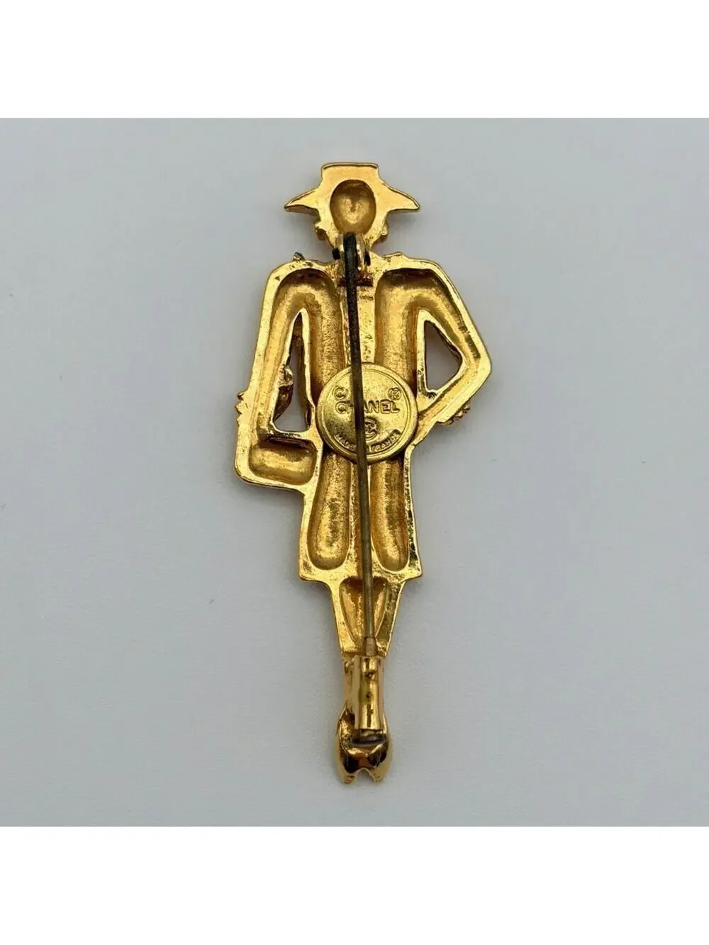 Chanel Mademoiselle Brooch Gold #357895C57B
